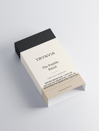 Peptide Ritual Gift Box by TRYNVIA — gift box, opened