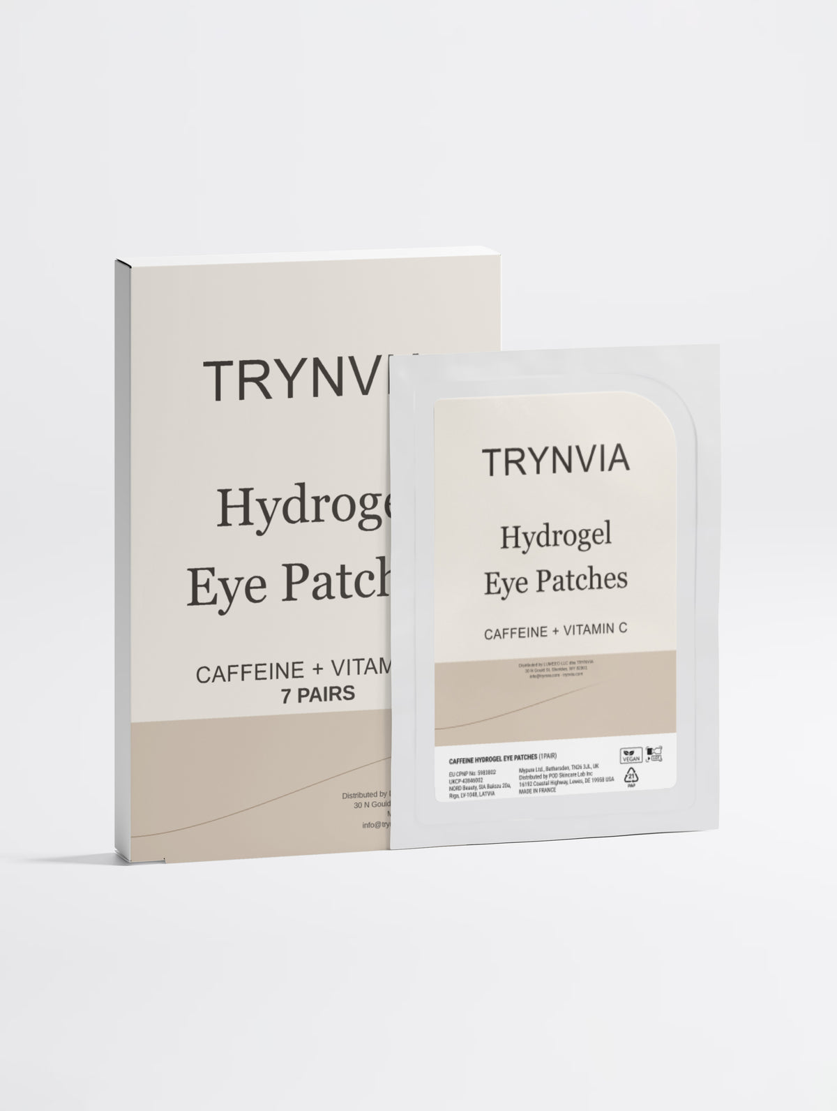 Morning Muse 7 pairs by TRYNVIA — hydrogel eye patches