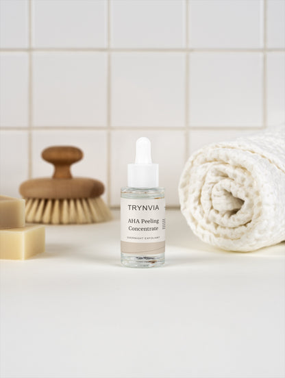 Night Polish AHA peeling concentrate 30 ml by TRYNVIA — exfoliant