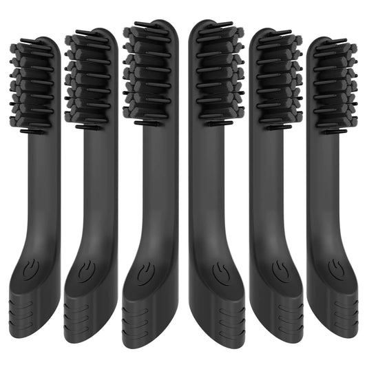 Toothbrush Replacement Heads Compatible with Quip - Brush Heads Refills for Spin Electric Toothbrush 6 Packs Black…
