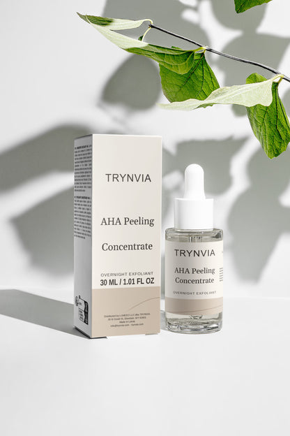 Night Polish AHA peeling concentrate 30 ml by TRYNVIA — exfoliant