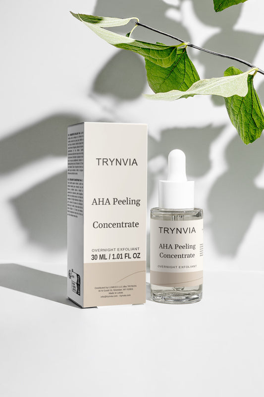 Night Polish AHA peeling concentrate 30 ml by TRYNVIA — exfoliant