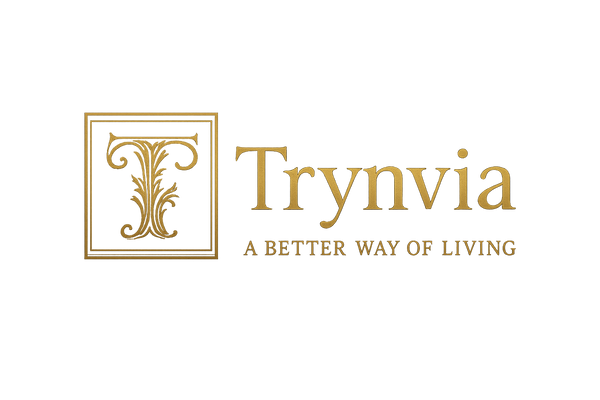 Fancy Trynvia Logo with Ornate T